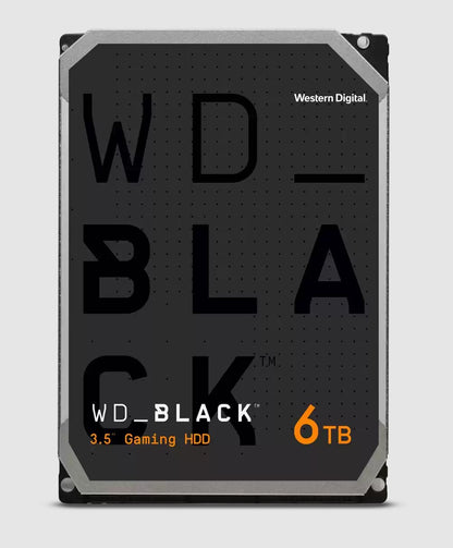 Western Digital WD Black 6TB 3.5' HDD SATA 6gb/s 7200RPM 256MB Cache CMR Tech fo