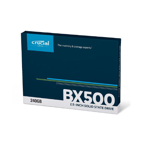Crucial BX500 240GB 2.5" SATA III SSD — 540MB/s Read, 500MB/s Write, 3D NAND, 7mm