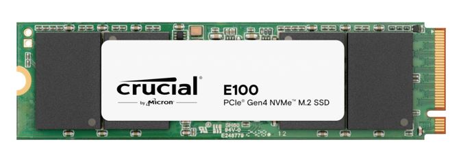 Crucial E100 480GB Gen4 NVMe SSD 4700/2500 MB/s R/W 60TBW 350K/460K IOPS 1.5M hrs MTTF M.2 2280 PCIe4 3yrs <500GB