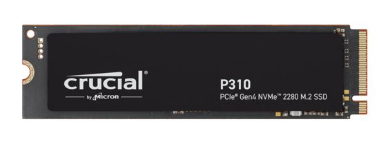 Crucial P310 1TB Gen4 2280 NVMe SSD 7100/6000 MB/s R/W 220TBW 1000K/1200K IOPS 1.5M hrs MTTF Full-Drive Encryption M.2 PCIe4 5yrs ~CT1000P510SSD8