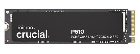 Crucial P510 2TB Gen5 2280 NVMe M.2 SSD 10,000 / 8,700 MB/s R/W 1200TBW 1.4M IOPS 1.5M hrs MTTF Full-Drive Encryption 5yrs ~CT2000P310SSD8-P