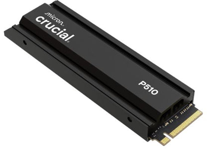 Crucial P510 2TB Gen5 2280 NVMe M.2 SSD w Heatsink 10,000 / 8,700 MB/s R/W 1200T