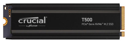 Crucial T500 1TB Gen4 NVMe SSD Heatsink - 7300/6800 MB/s R/W 600TBW 1440K IOPs 1