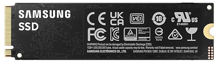 Samsung 990 Pro 4TB Gen4 NVMe SSD 7450MB/s 6900MB/s R/W 1600K/1550K IOPS 2400TBW