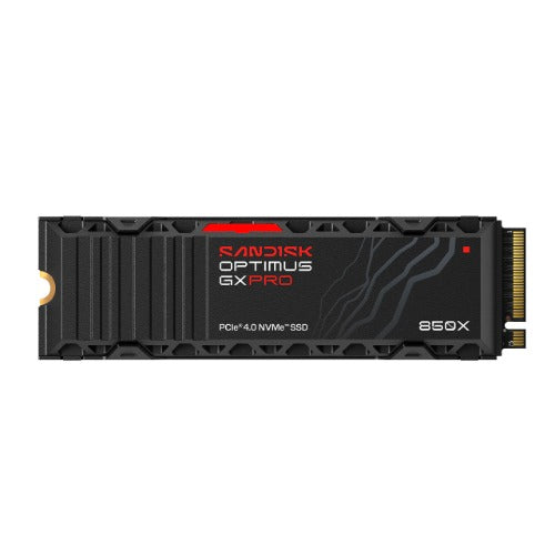 SANDISK Optimus™ GX PRO 850X PCIe® 4.0 NVMe™ SSD with Heatsink, 2TB, Read 7,300MB/s Write 6,600MB/s, 5 Yr Warranty