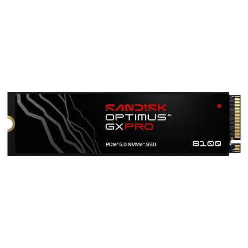 SanDisk Optimus GX PRO 8100 1TB NVMe M.2 2280 SSD with Heatsink, PCIe Gen5 x4, Up to 14,900/11,000MB/s, 1.6M/2.4 IOPS, 4,800 TBW, 5-Year Warranty