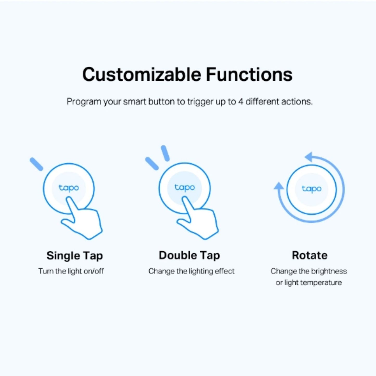 TP-Link Tapo Smart Button, Smart Customised Actions, Multiple Control, One-Click Alarm, Long Battery Life (Tapo S200B)