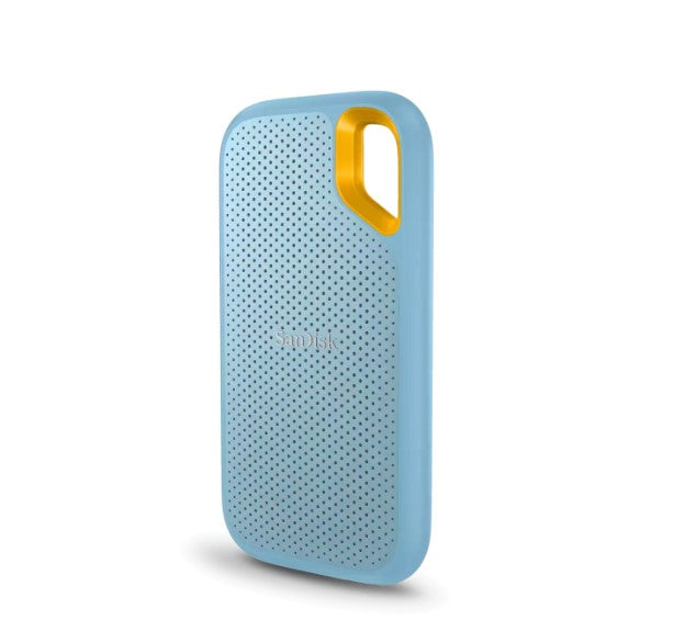 SanDisk Extreme 1TB External Portable SSD 1050MB/s USB-C Water Proof 256-bit AES Encryption for PC Macbook PS4 PS5 Xbox One Android iPad (Sky Blue)
