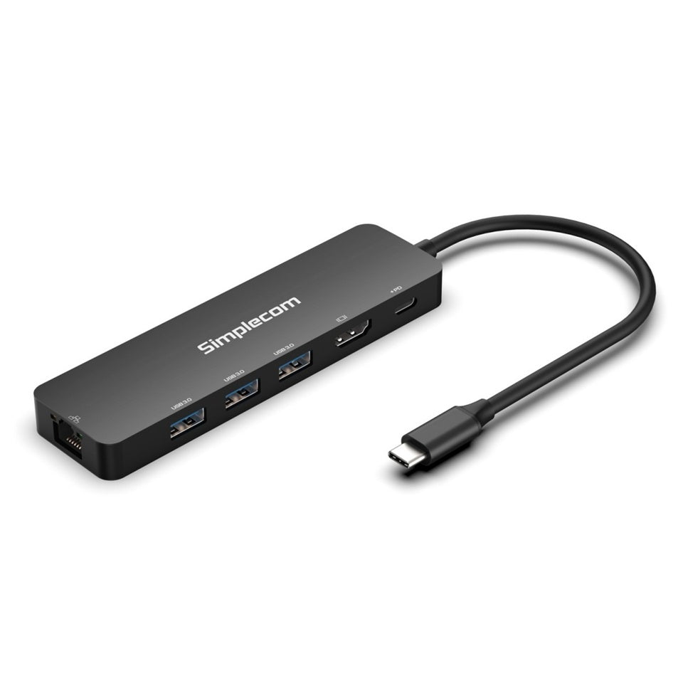 Simplecom CHT560 USB-C SuperSpeed 6-in-1 Multiport Docking Station HDMI 2.0