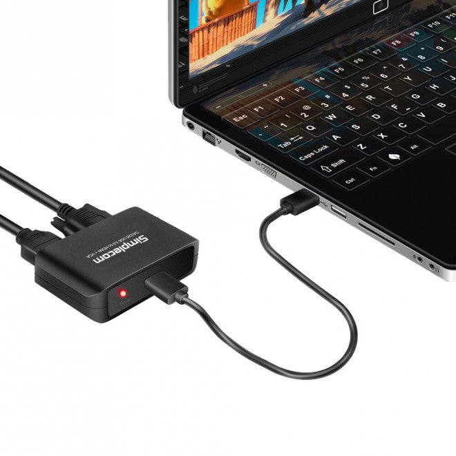 Simplecom DA326 USB 3.0 to HDMI + VGA Video Adapter with 3.5mm Audio Full HD 108