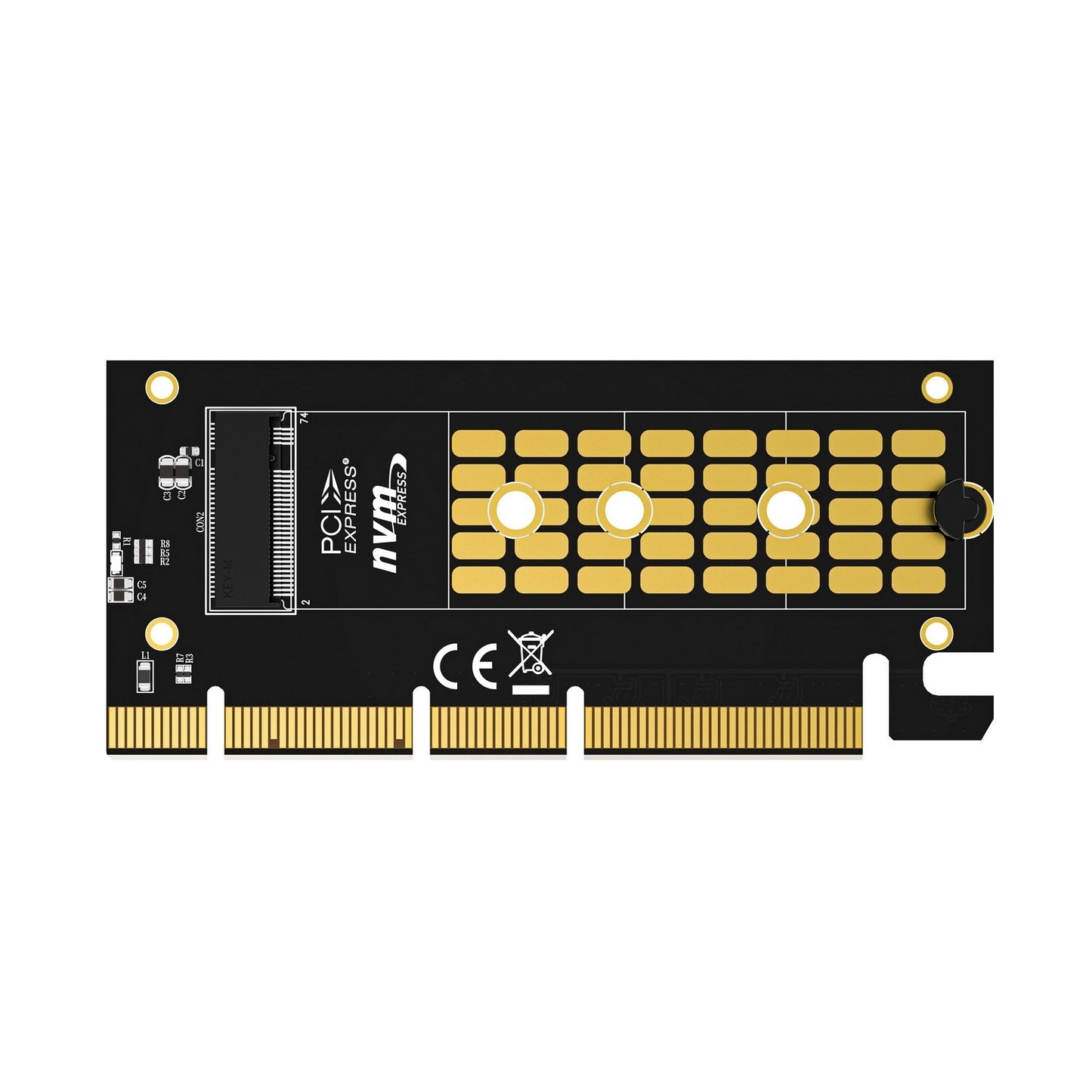 Simplecom EC415B NVMe M.2 SSD to PCIe x4 x8 x16 Expansion Card with Aluminium He