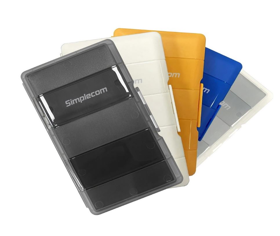 Simplecom MA024 M.2 SSD 4-Slot Protective Storage Case Holder Organizer for 4x M