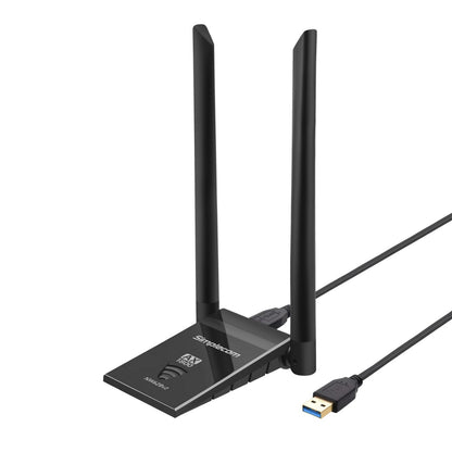 Simplecom NW628v2 AX1800 Dual Band WiFi 6 USB Adapter with 2x 5dBi High Gain Ant