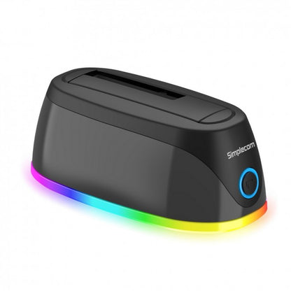 Simplecom SD336 USB 3.0 Docking Station for 2.5' and 3.5' SATA Drive with RGB Li