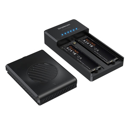 Simplecom SD560 Dual Bay NVMe M.2 SSD Enclosure Offline Clone Docking Station US