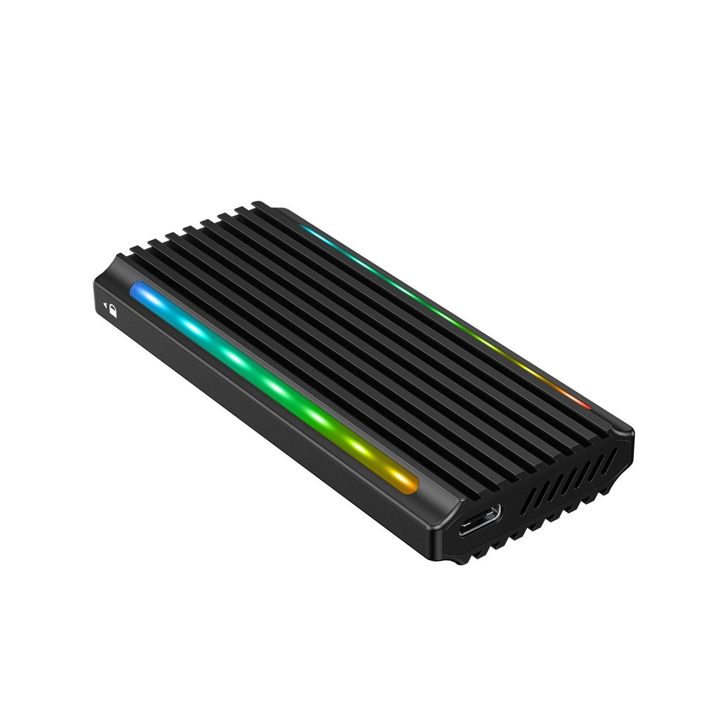 Simplecom SE525 NVMe / SATA M.2 SSD USB-C Enclosure with RGB Light USB 3.2 Gen 2