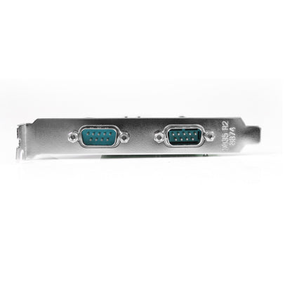 StarTech PEX2S553 Serial Adapter - Low-profile Plug-in Card - PCI Express - PC, Mac, Linux - 2 x Number of Serial Ports External