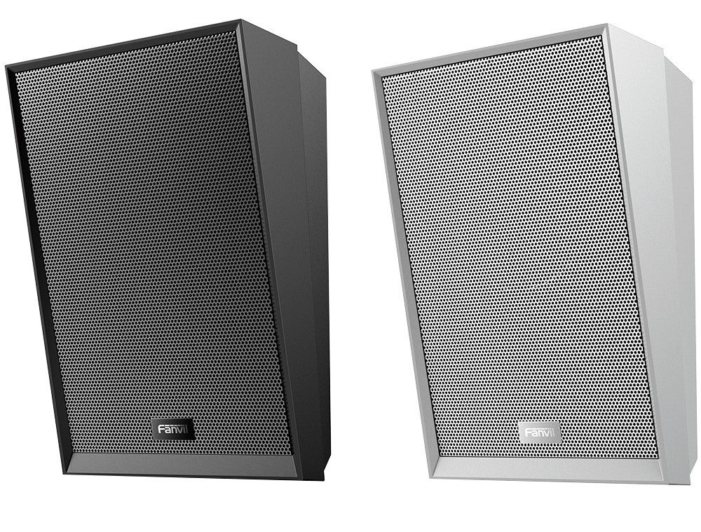 Fanvil A212 Wall-mounted Speaker, Black, Excellent sound quality: Support HD intercom Flexible integration: Support standard SIP protocol 2 SIP lines