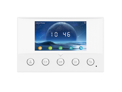 Fanvil i51W Indoor SIP Station, 4 SIP Lines, 5 Buttons, PoE, 4.3' Colour Screen, Linux, ONVIF, 2Yr Warranty