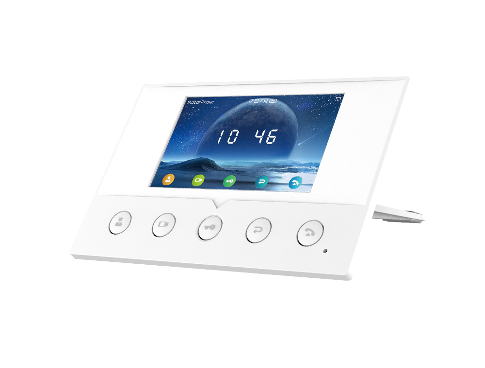 Fanvil i51W Indoor SIP Station, 4 SIP Lines, 5 Buttons, PoE, 4.3' Colour Screen, Linux, ONVIF, 2Yr Warranty
