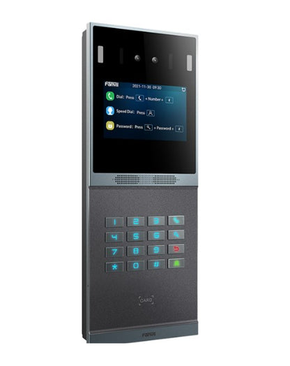 Fanvil I66 Outdoor Video Door Phone,Face Recognition Door Phone, Audio/Video Intercom,4-inch IPS Color Screen 12 Numeric Keys+4 Function Keys