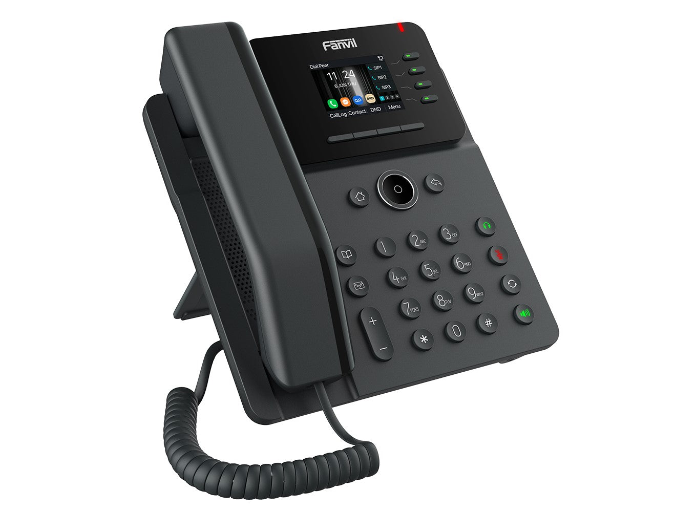 Fanvil V61W Prime Business Phone 2.4-inch color screen, HD audio, HAC, Wi-Fi. Bluetooth, PoE Support 6-way Audio conference, EHS