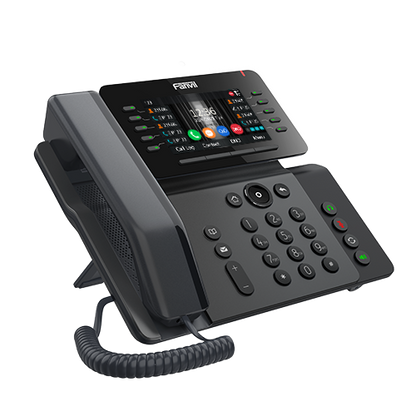 Fanvil V65 Prime Business Phone, 4.3' Adjustable Screen, built-in BT and Wi-Fi, 20 Lines, 45 DSS Keys, HD Voice Quality, SBC Ready, 2 Years WTY