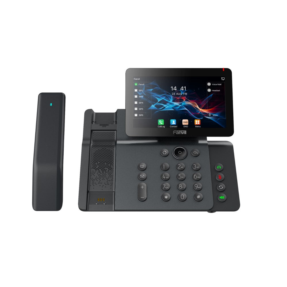 Fanvil V66 Pro Premium IP Phone,  20 SIP lines, HD voice, 7-inch high-definition color 'floating smart screen',  built-in Bluetooth & Wi-Fi