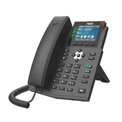 Fanvil X3U Pro Enterprise IP Phone - 2.8' Colour Screen, 3 Lines, No DSS Buttons, Dual Gigabit NIC, HD Audio Quality, 6 SIP Lines, PoE *LS*