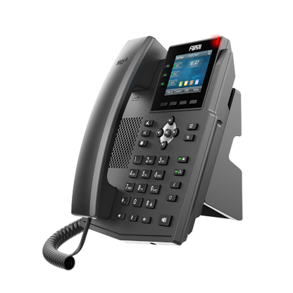 Fanvil X3U Pro Enterprise IP Phone - 2.8' Colour Screen, 3 Lines, No DSS Buttons, Dual Gigabit NIC, HD Audio Quality, 6 SIP Lines, PoE *LS*