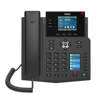 Fanvil X4U Enterprise IP Phone - 2.8' Colour Screen, 4 Lines, 30 x DSS Buttons, *SBC Ready, Dual Gigabit NIC