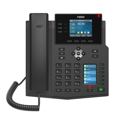 Fanvil X4U Enterprise IP Phone - 2.8' Colour Screen, 4 Lines, 30 x DSS Buttons, *SBC Ready, Dual Gigabit NIC