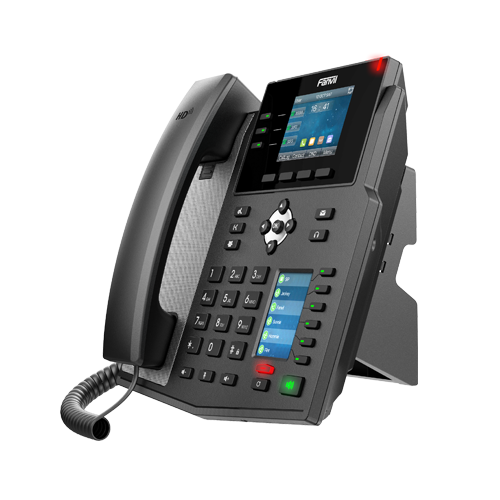 Fanvil X4U Enterprise IP Phone - 2.8' Colour Screen, 4 Lines, 30 x DSS Buttons, *SBC Ready, Dual Gigabit NIC