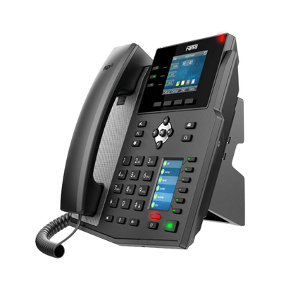 Fanvil X4U Enterprise IP Phone - 2.8' Colour Screen, 4 Lines, 30 x DSS Buttons, *SBC Ready, Dual Gigabit NIC