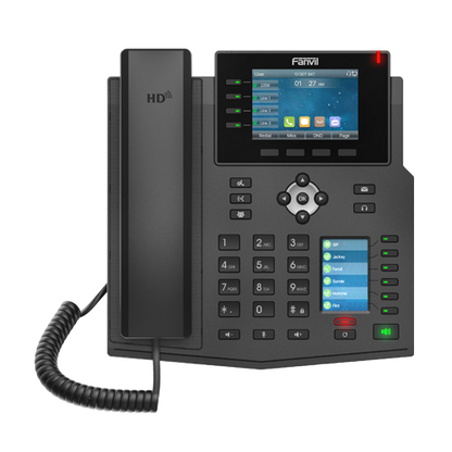 Fanvil X5U High End Enterprise IP Phone - 3.5' Colour Screen, 16 Lines, 40 x DSS Buttons, Dual Gigabit NIC,Bluetooth, *SBC Ready, 2 Years Warranty