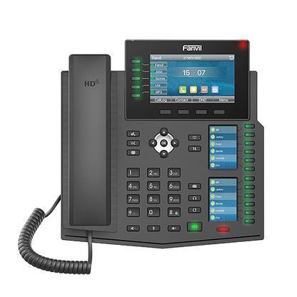 Fanvil X6U Enterprise IP Phone - 4.3' (Video) Colour Screen, 20 Lines, 60 x DSS Buttons, Dual Gigabit NIC, Built in Bluetooth, *SBC Ready (V2)