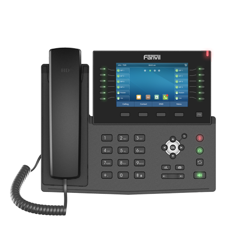 Fanvil X7C Enterprise Color IP Phone, 5' Hig Res Screen, 20 SIP Lines, HD Audio, Built In Bluetooth, Upto 60 DSS Key Entries,*SBC Ready,