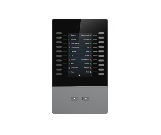 Grandstream GBX20 LCD Extension Module For GRP2615 & GXV3350 only, 20 Dual-colored Extension Keys, 4.3 inch TFT Color LCD