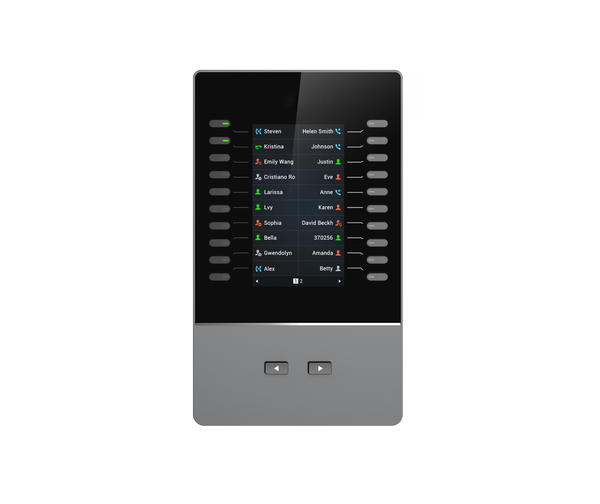 Grandstream GBX20 LCD Extension Module For GRP2615 & GXV3350 only, 20 Dual-colored Extension Keys, 4.3 inch TFT Color LCD