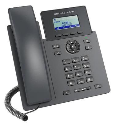 Grandstream GRP2601P Carrier Grade  2 Line IP Phone, 2 SIP Accounts, 2.2' LCD, 132x48 Screen, HD Audio, Powerable Via POE, 5 way Conference, 1Yr W