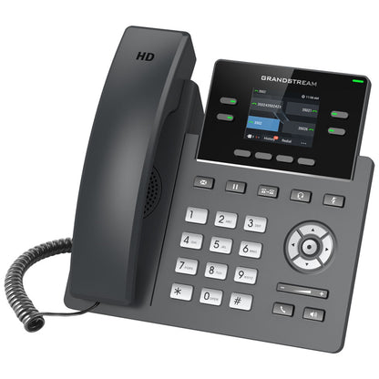 Grandstream GRP2612G Carrier Grade 4 Lines, 4 SIP Accounts, 5-way audio conference,  2.4 inch Color LCD (320x240), HD Audio