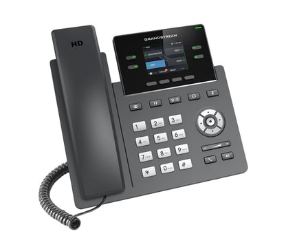 *LS* Grandstream GRP2612P 4 Line IP Phone, 2 SIP Accounts, 320x240 Colour Screen, HD Audio, Powerable Via POE