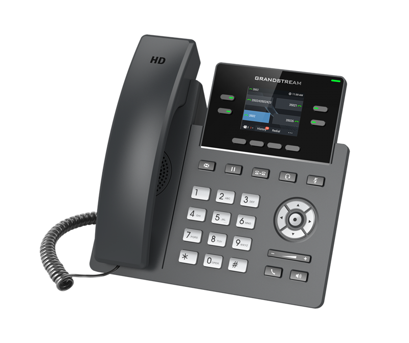 Grandstream GRP2612 4 Line IP Phone, 2 SIP Accounts, 320x240 Colour Screen, HD Audio, Includes PSU *LAST STOCK*