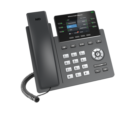 Grandstream GRP2613 6 Line IP Phone, 3 SIP Accounts, 320x240 Colour Screen, HD Audio, Powerable Via POE