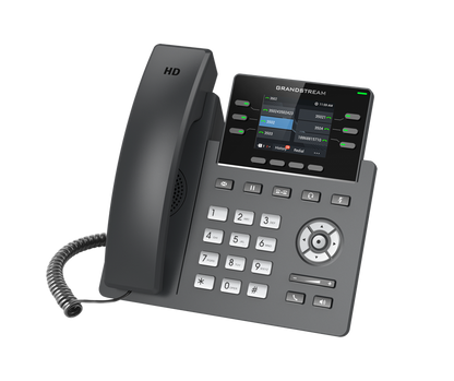 Grandstream GRP2613 6 Line IP Phone, 3 SIP Accounts, 320x240 Colour Screen, HD Audio, Powerable Via POE