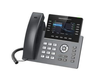 Grandstream GRP2615 10 Line IP Phone, 16 SIP Accounts, 480x272 Colour Screen, HD Audio, Powerable Via POE