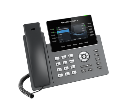 Grandstream GRP2615 10 Line IP Phone, 16 SIP Accounts, 480x272 Colour Screen, HD Audio, Powerable Via POE