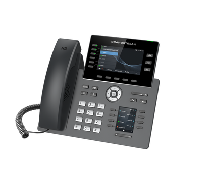 Grandstream GRP2616 6 Line IP Phone, 6 SIP Accounts, 480x272 Colour Screen, HD Audio, Integrated Bluetooth+WiFi, Powerable Via POE