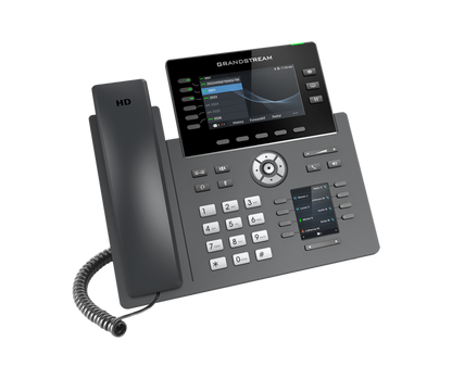 Grandstream GRP2616 6 Line IP Phone, 6 SIP Accounts, 480x272 Colour Screen, HD Audio, Integrated Bluetooth+WiFi, Powerable Via POE