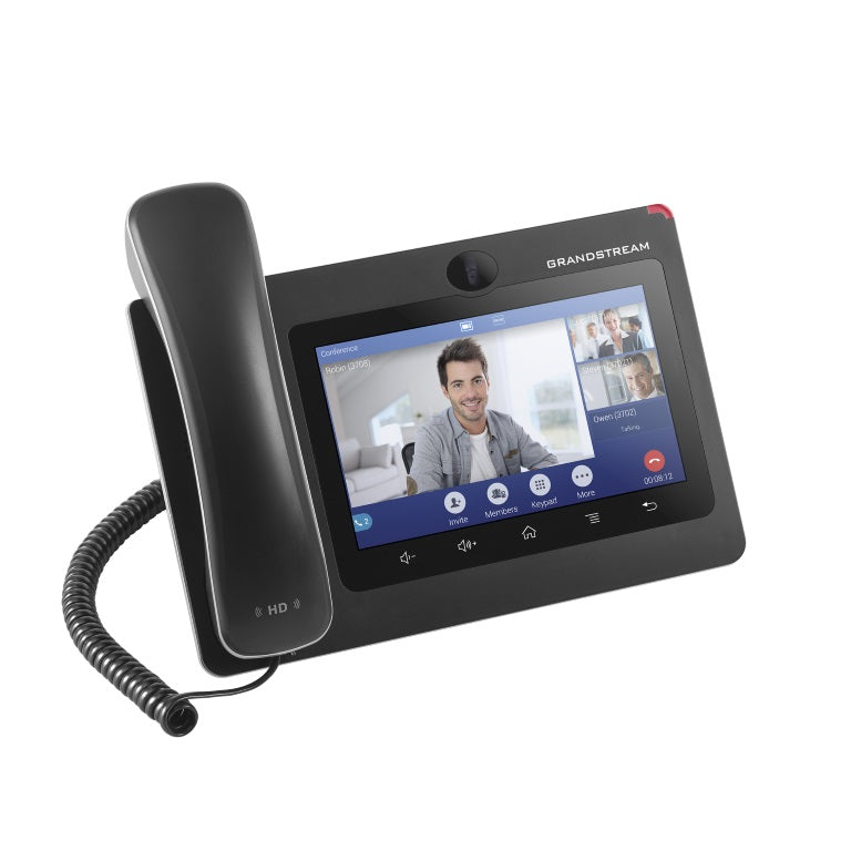 *LS* Grandstream GXV3370 16 Line Android IP Phone, 16 SIP Accounts, 1024 x 600 Colour Touch Screen, 1MB Camera, Building Bluetooth+Wifi, Powerable Via